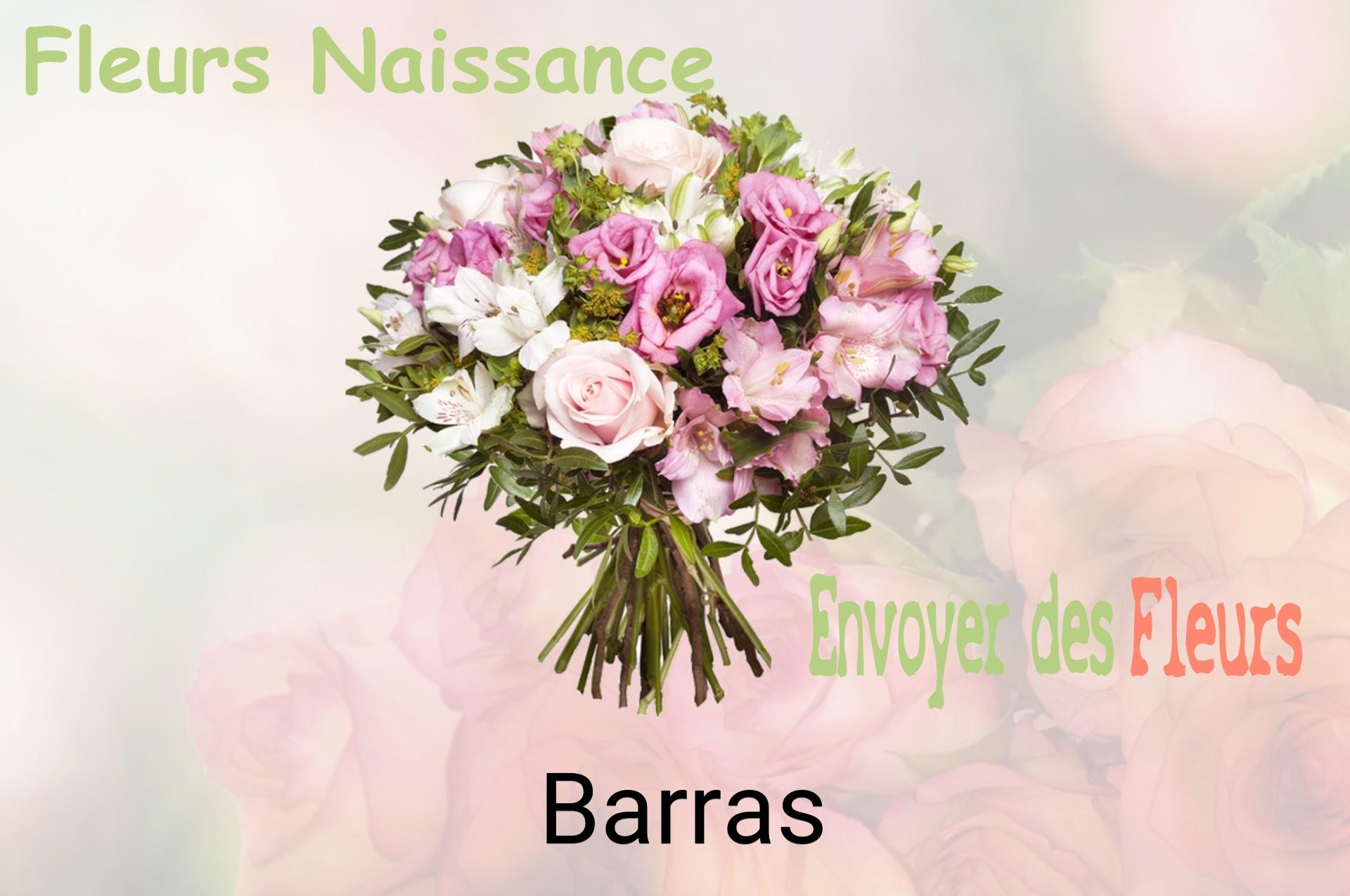 Bouquet de fleurs de naissance livré à Barras
